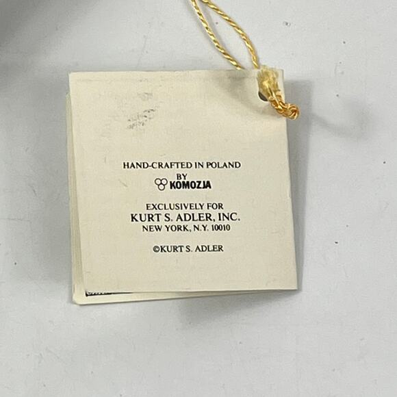 Kurt Adler Polonaise Skeleton Ornament Komozja Glass Halloween 7" Top Hat Rare - Picture 12 of 13